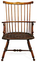 A Windsor comb-back armchair