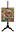 A George III mahogany polescreen 