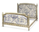 A French grey painted bed