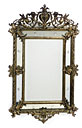 An Italian giltwood and gilt gesso mirror