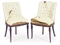 A PAIR OF STAINED-WOOD SIDE CHAIRS,  
