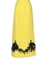 A BALENCIAGA FOR HARRODS YELLOW WOOL AND BLACK VELVET BOW EVENING SKIRT, 