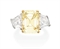 A COLORED DIAMOND RING  