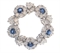 A SAPPHIRE, DIAMOND AND PLATINUM BROOCH, BY TIFFANY & CO.  